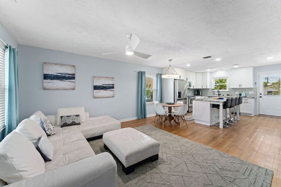 Open concept living area.