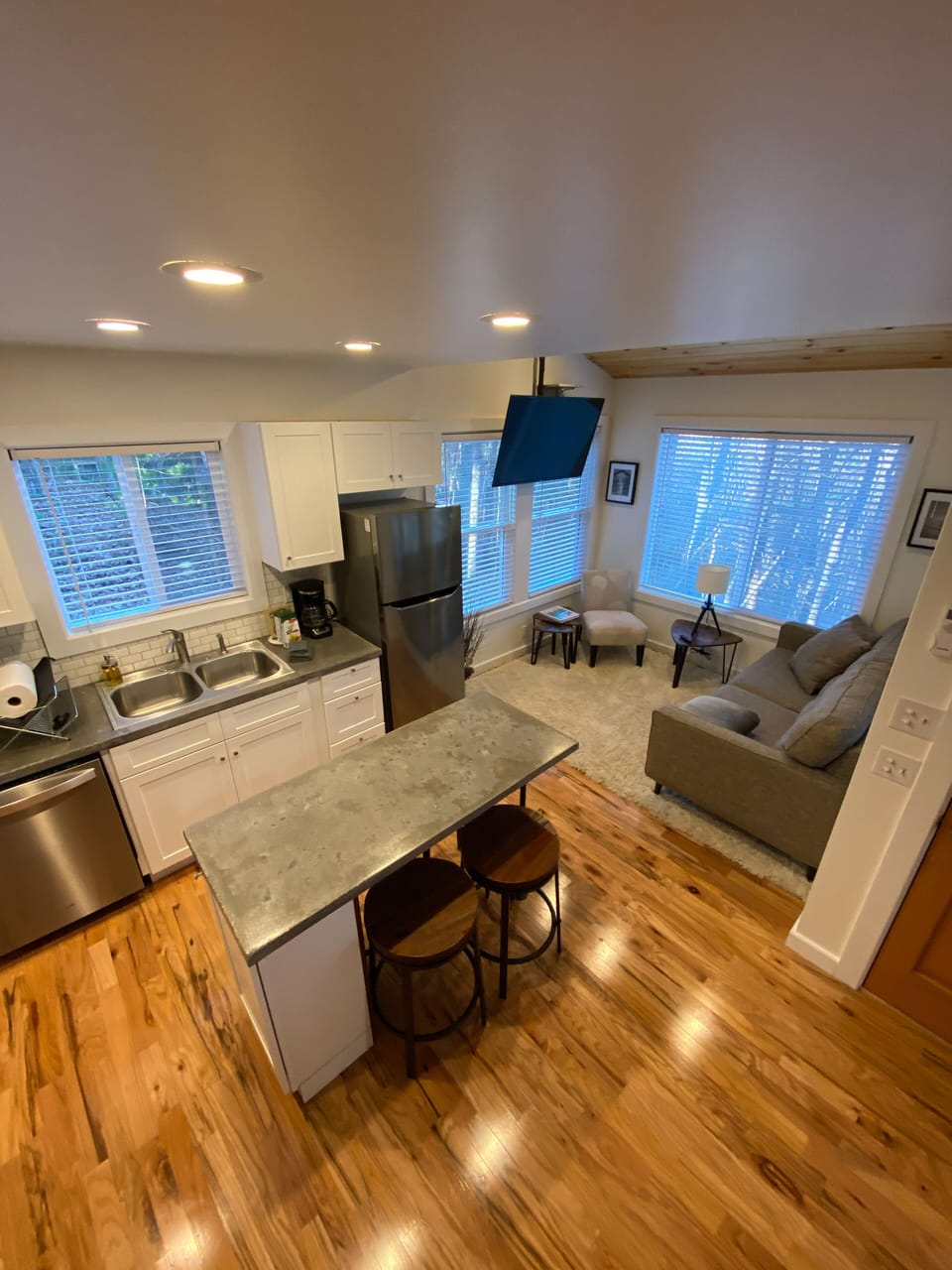 Open floor plan on main level