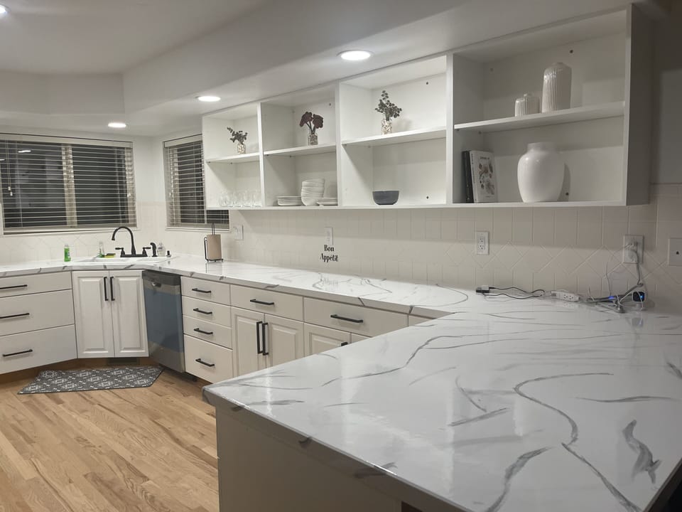 Fully stocked kitchen 