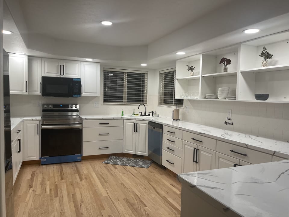 Huge kitchen for the chef within 