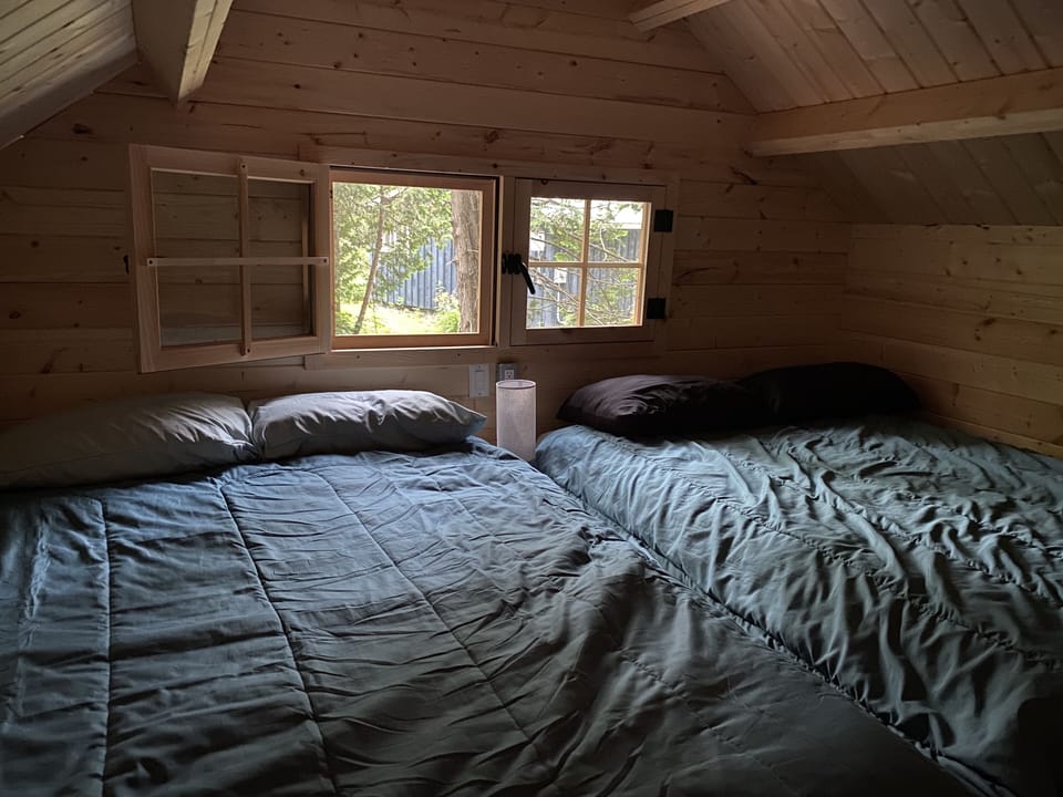 Lot's more sleeping space in the loft! The kids love it - feels like a fort!