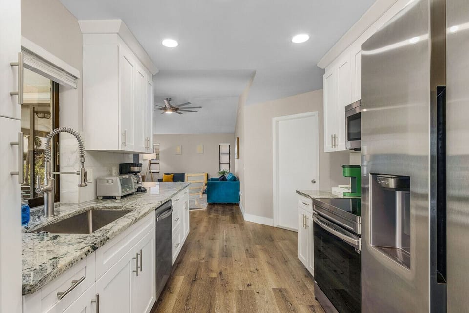 Stainless Steel Appliances in Kitchen