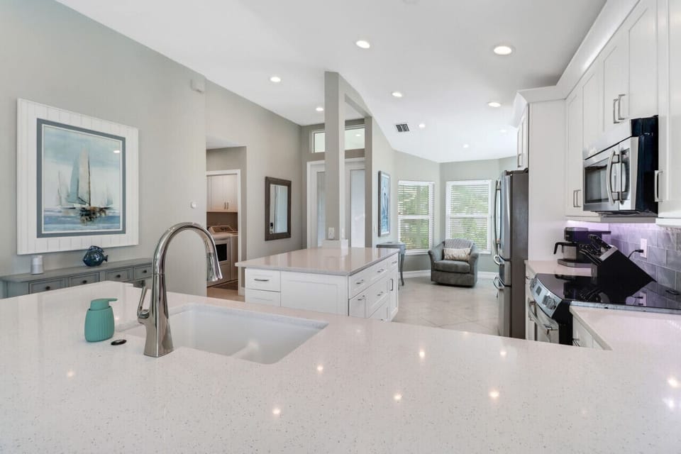 Kitchen with office nook.