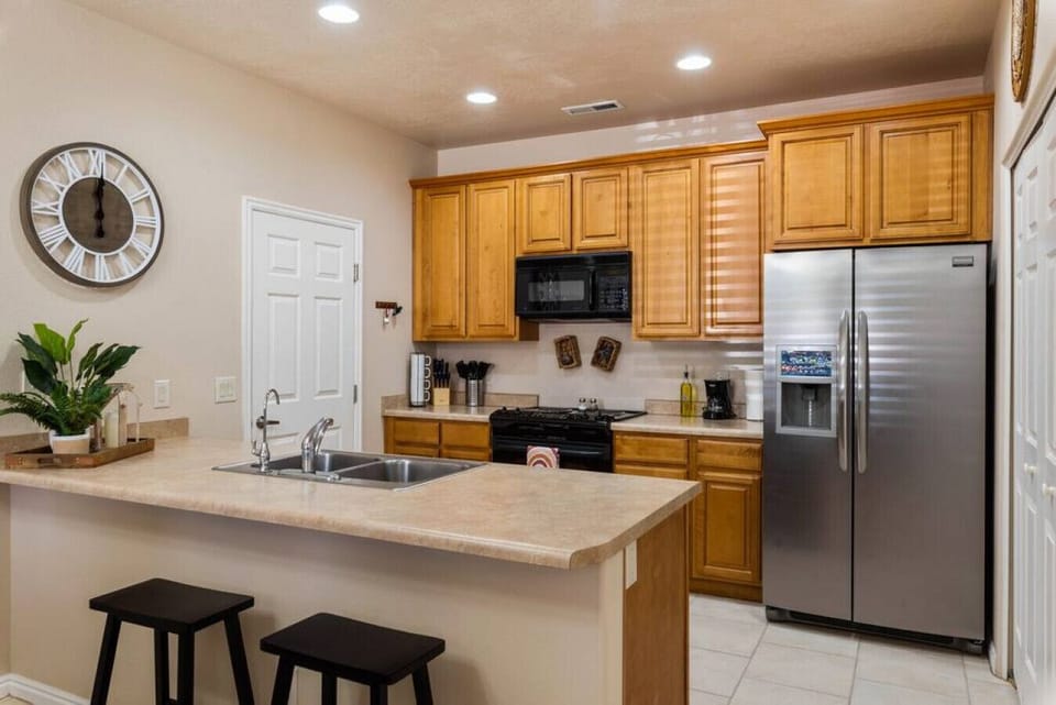Fully stocked kitchen