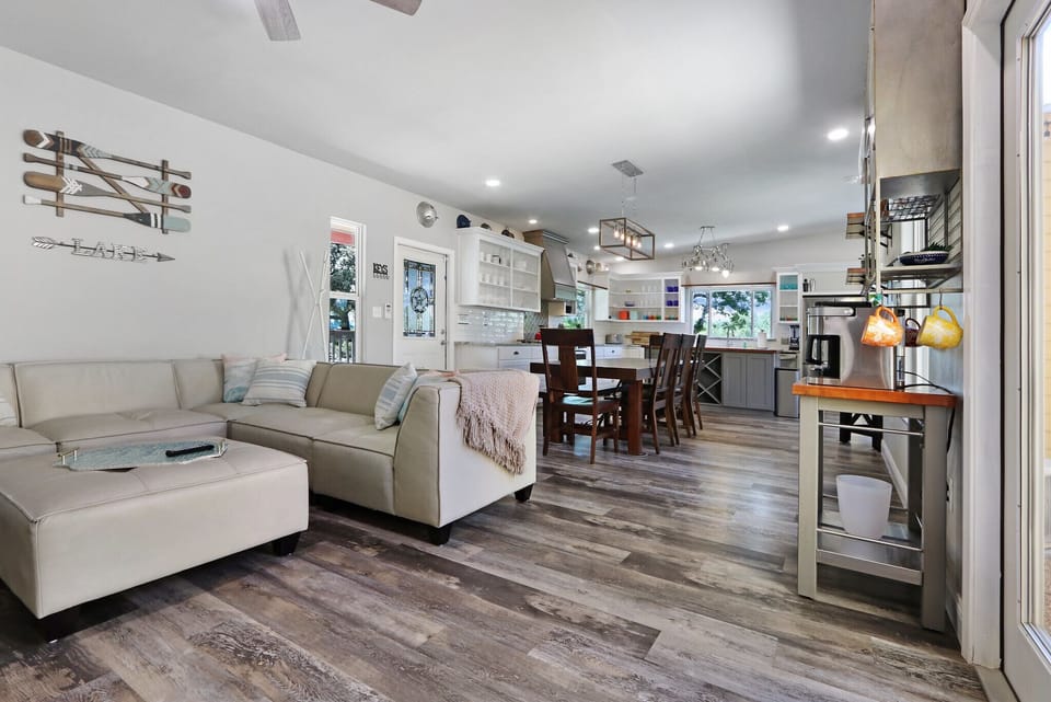 The homes open concept living is perfect for entertainment