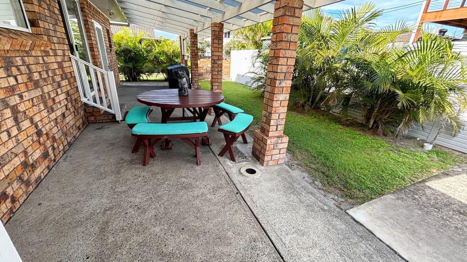 Back patio. 