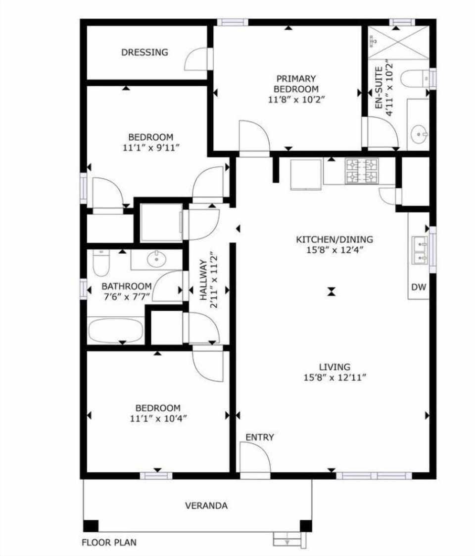 Floor plan for easy planning—space for the whole crew to spread out and relax.