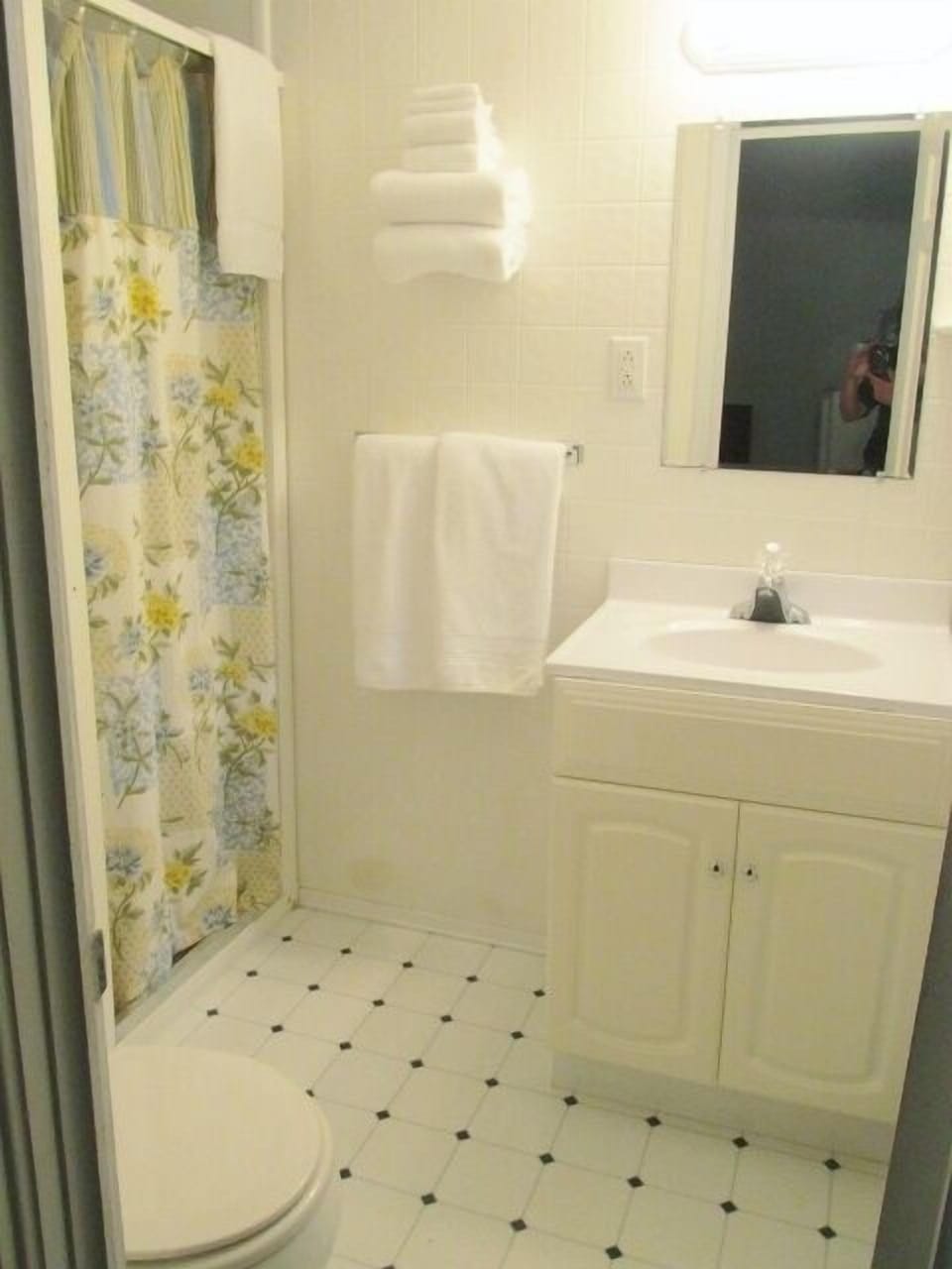 Basic Room, 1 Queen Bed | Bathroom | Shower, free toiletries, hair dryer, towels