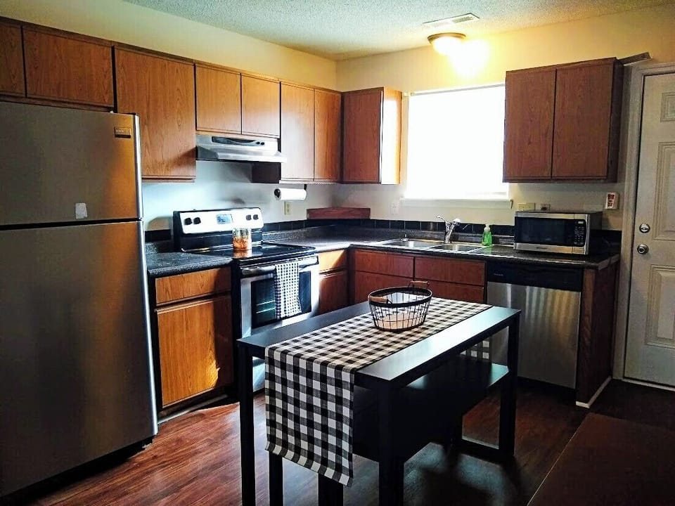 Whip up your favorite dishes in our modern kitchen that's as functional as it is beautiful.