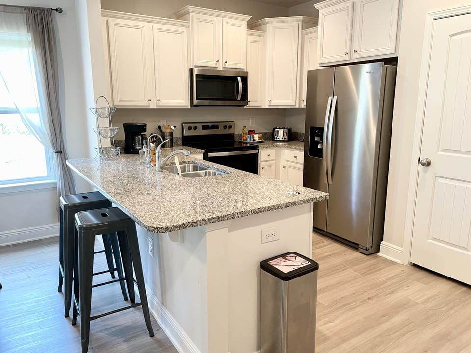 Kitchen with stainless steels appliances and Plenty of cabinet space 