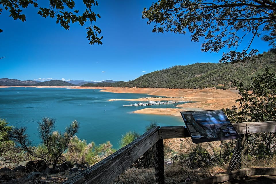 Centimudi boat launch at Lake Shasta--1 mile away