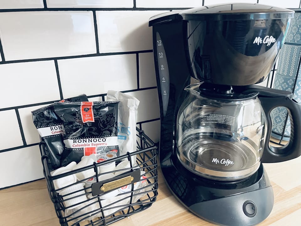Complimentary coffee and hot chocolate 