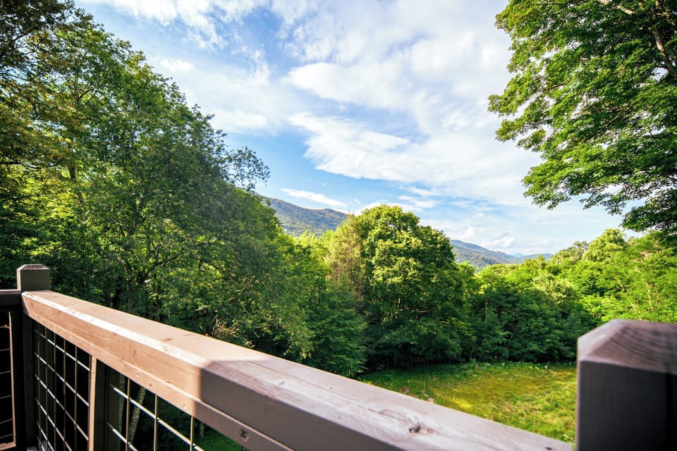 Beautiful view off the back porch