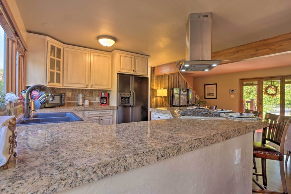 Kitchen is fully stocked for your cooking enjoyment