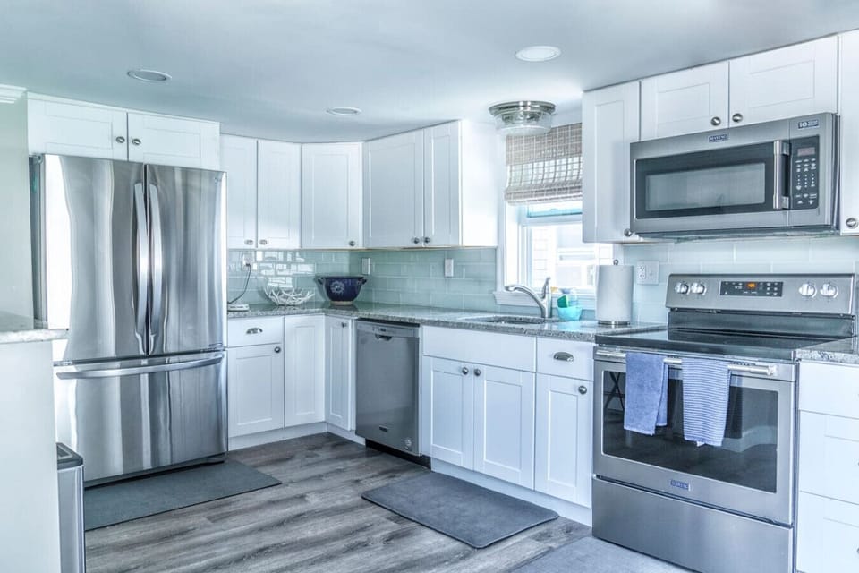 Fully Stocked Kitchen; Stainless Steel Appliances
