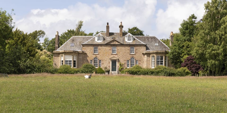 Cairnbank - the impressive facade of this Georgian country house