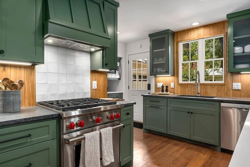 stove + dishwasher