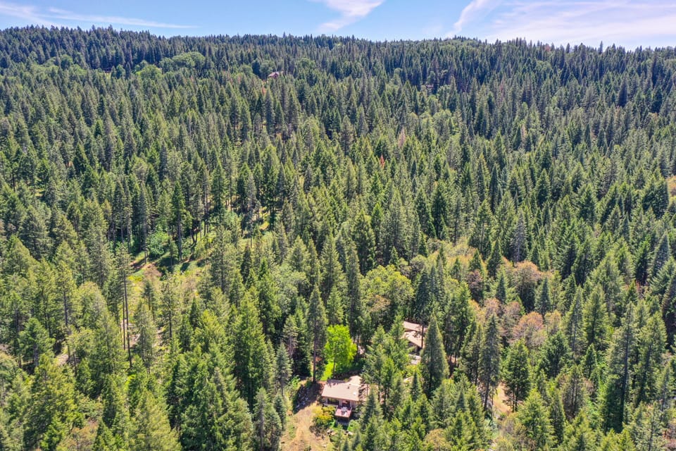 Completely secluded on 8 acres yet 4 minutes to downtown Nevada City