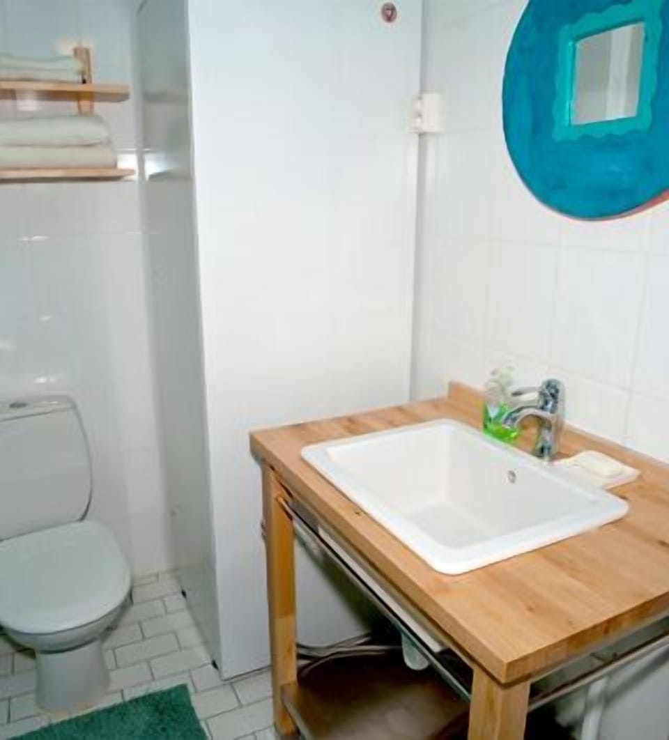 Studio, 1 Bedroom, Kitchen | Bathroom | Shower, free toiletries, hair dryer, towels