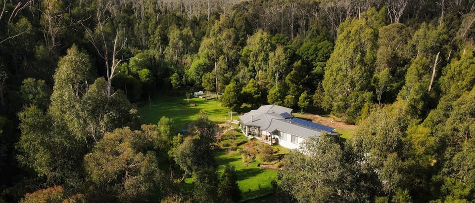 Blackwood Bush Retreat Aerial photograph