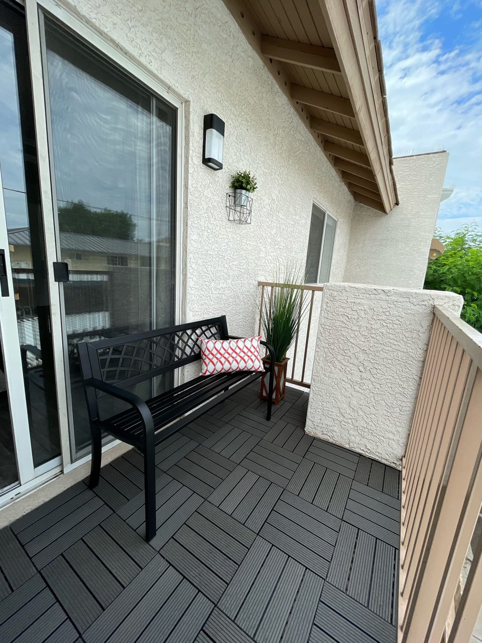 Balcony with mountain view