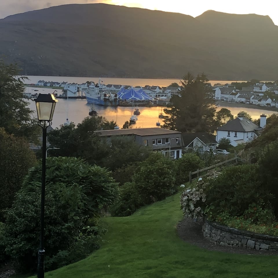 Evening view over Ullapool Harbour 