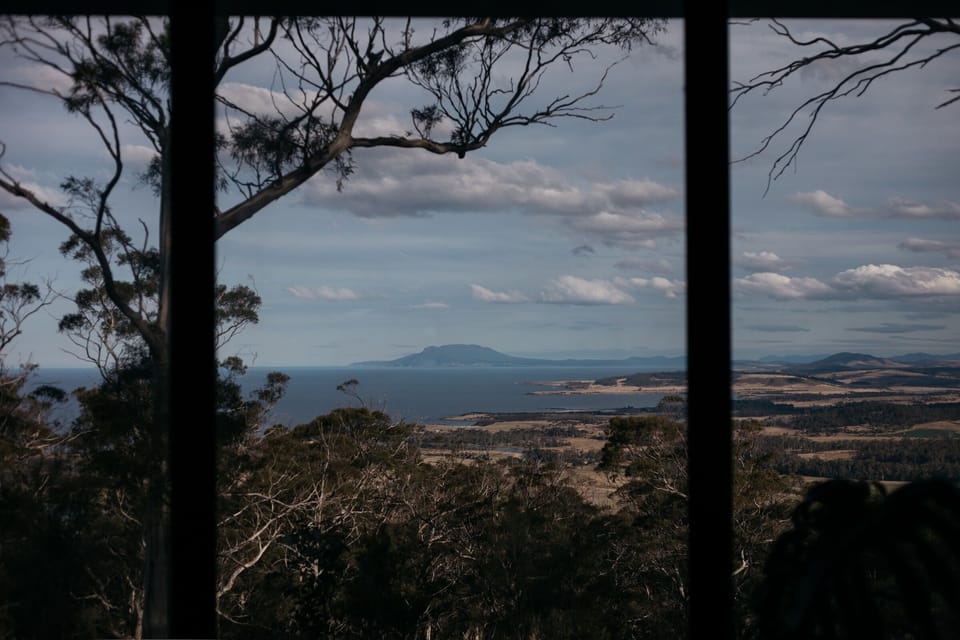 Maria Island at sunrise from retreat