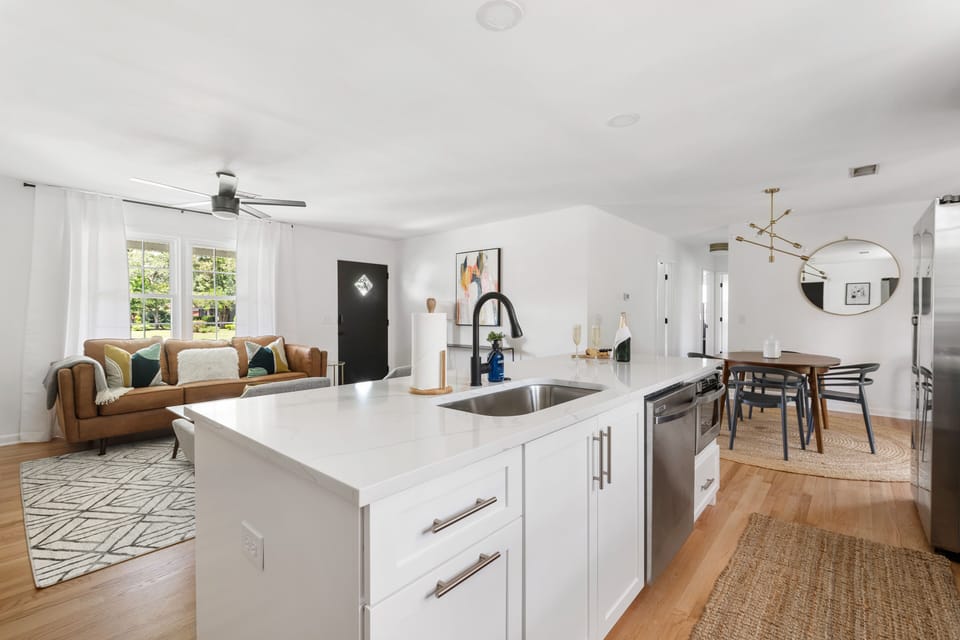 Open Concept Living Room and Kitchen