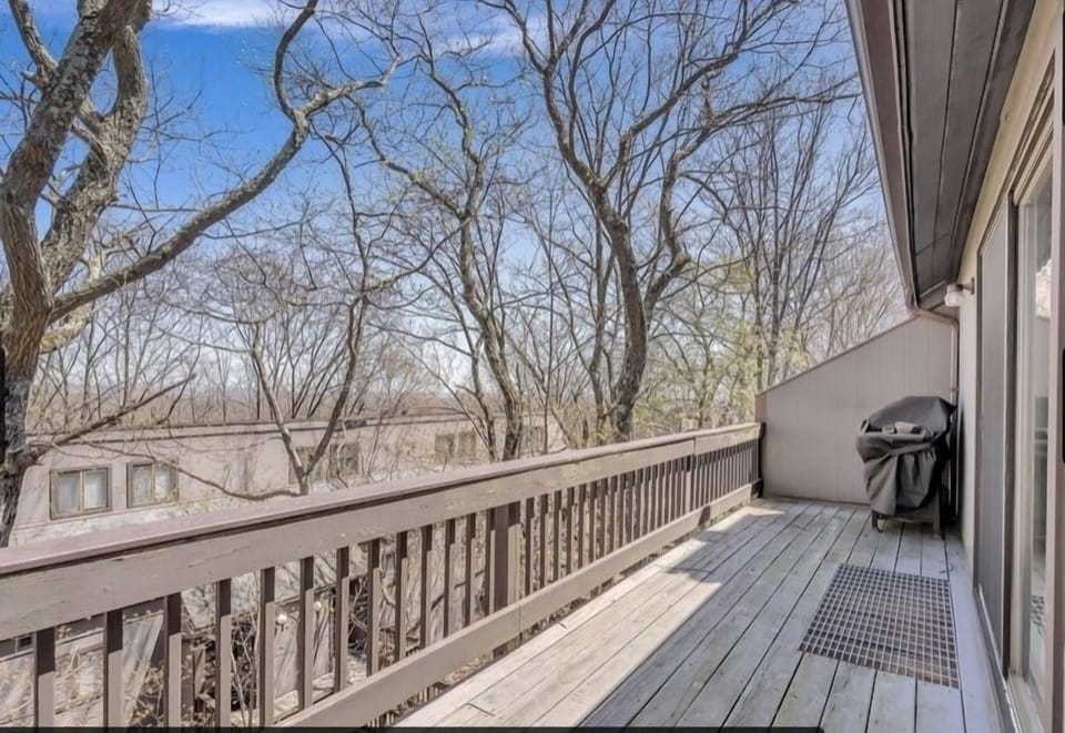Rear Deck with Propane grill for your use. 