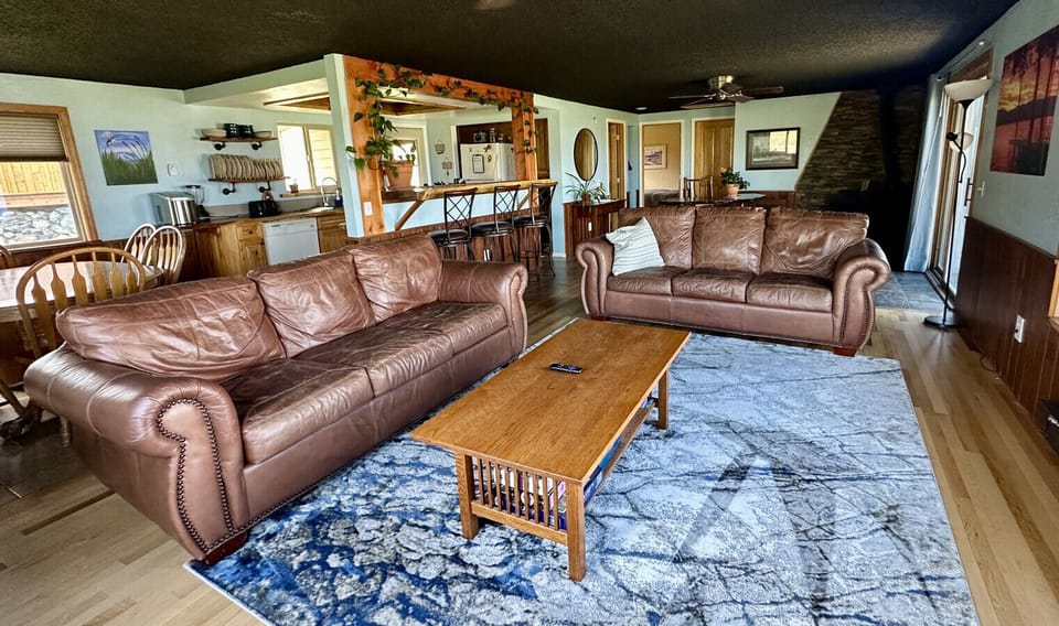 Comfortable furniture in an open living space