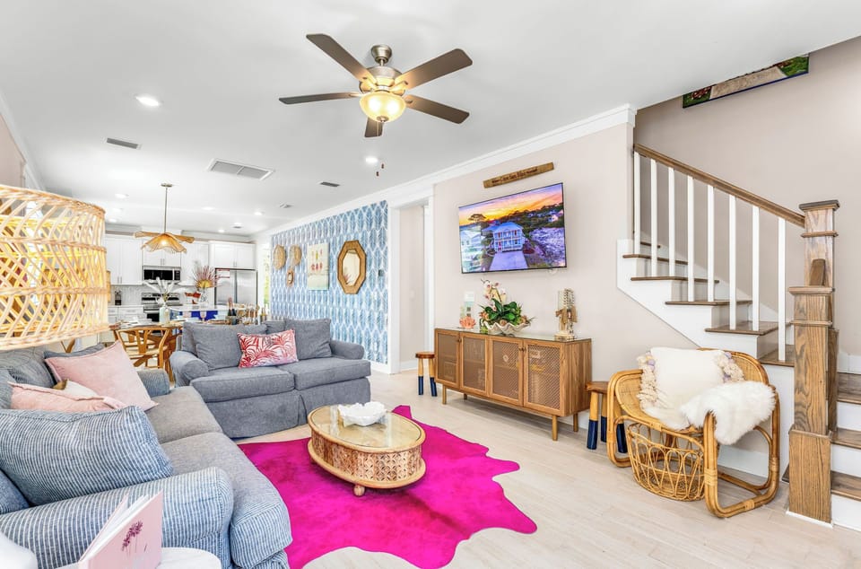 Modern coastal comfort with room to truly unwind. Plush seating, natural light, 