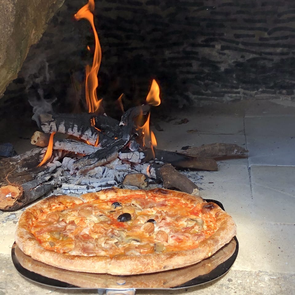 Pizza anyone? The ancient pizza oven dome is made from broken terracotta amphora