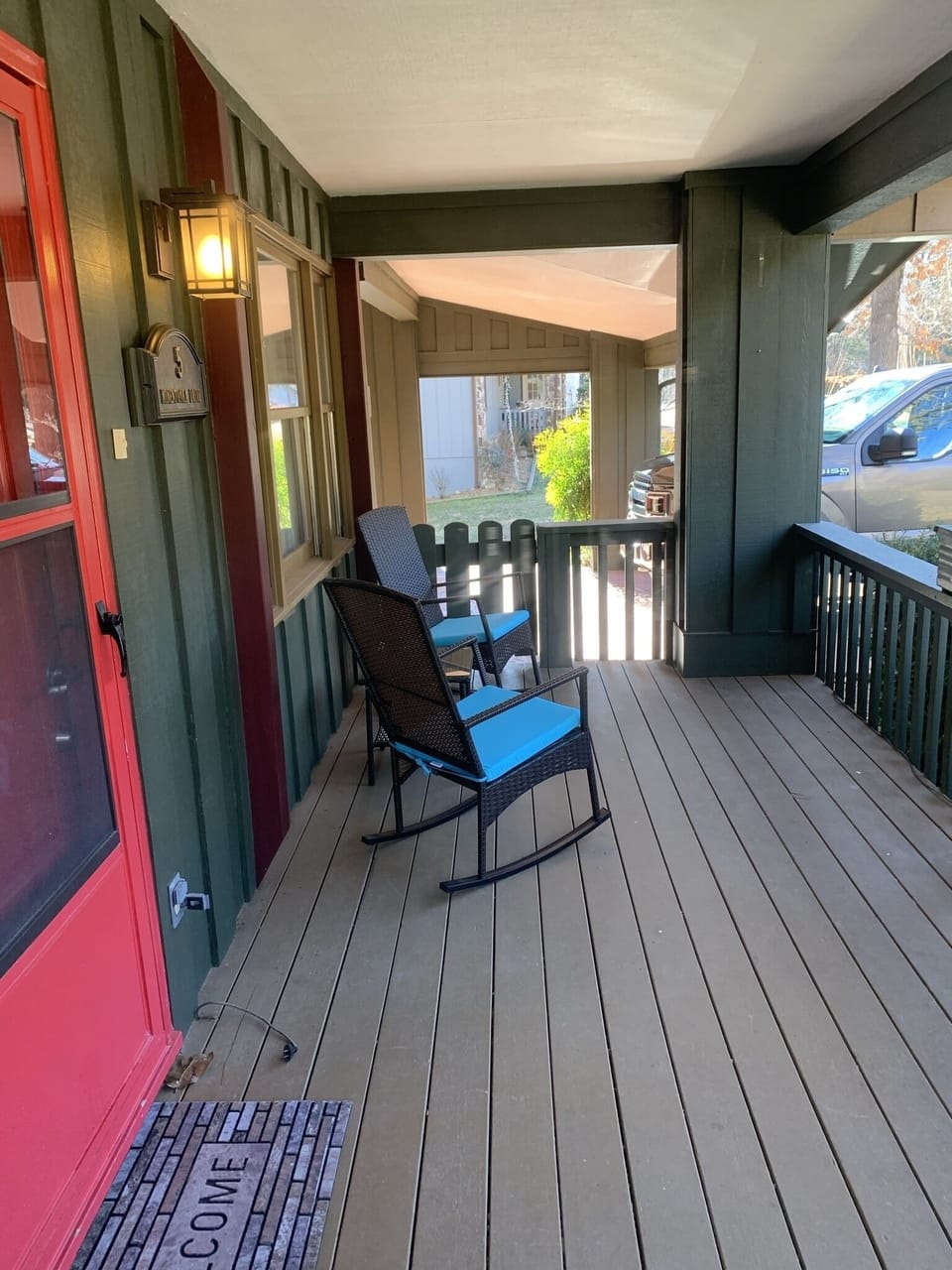 Covered front porch