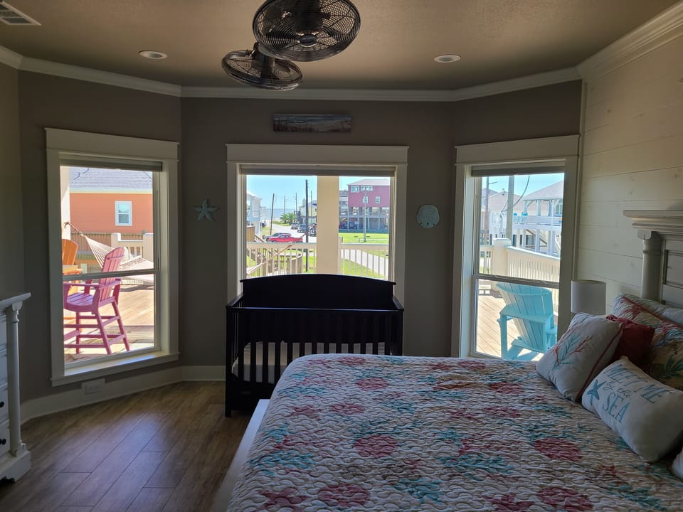 Master suite with views of the beach