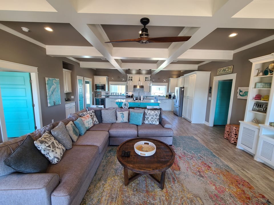 Huge open concept great for entertainment