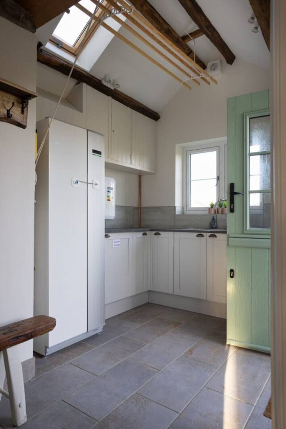 Handy utility room to kick of walking boots