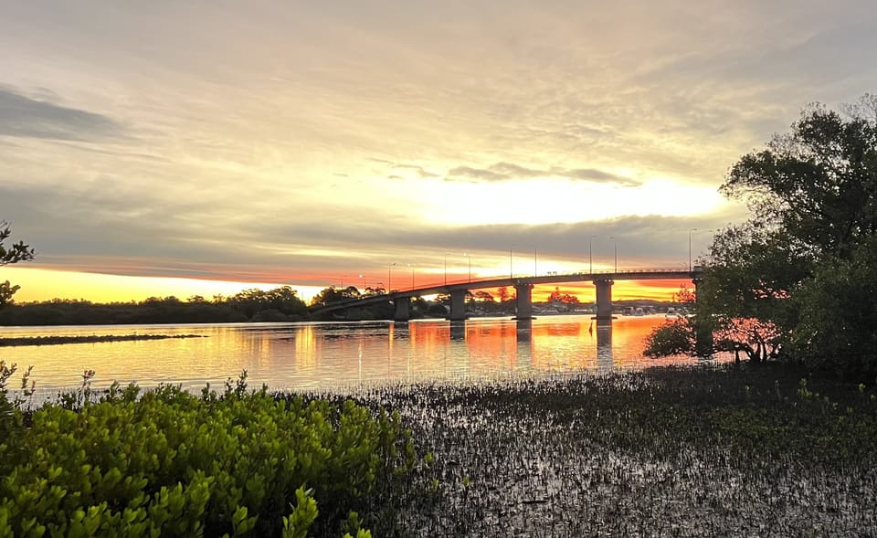 SINGING BRIDGE AT SUNSET