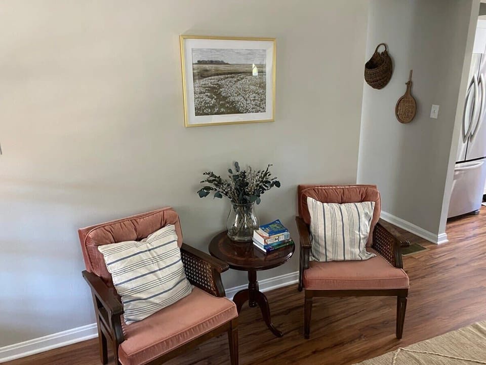 Sitting Area with Genuine Antiques
Relax in a charming sitting area adorned with genuine antiques that add character and history to the space. It’s the perfect blend of comfort and timeless elegance, ideal for quiet moments or lively conversation.