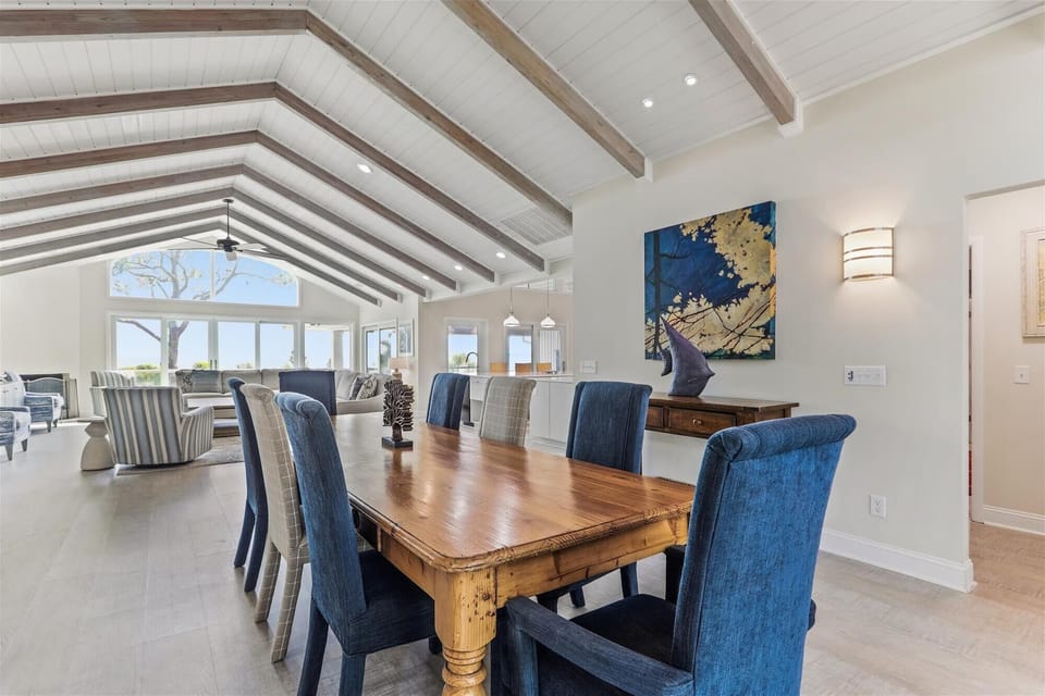 Main Dining Table at 7 Brown Pelican