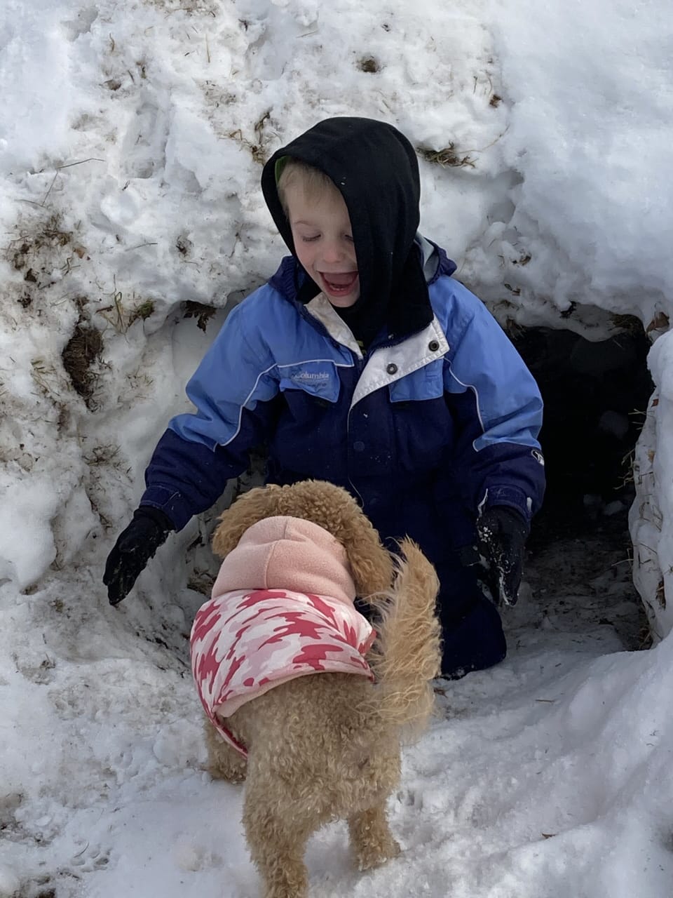 Enjoy making a snow fort or touring the snowmobile trails right from the cabin.