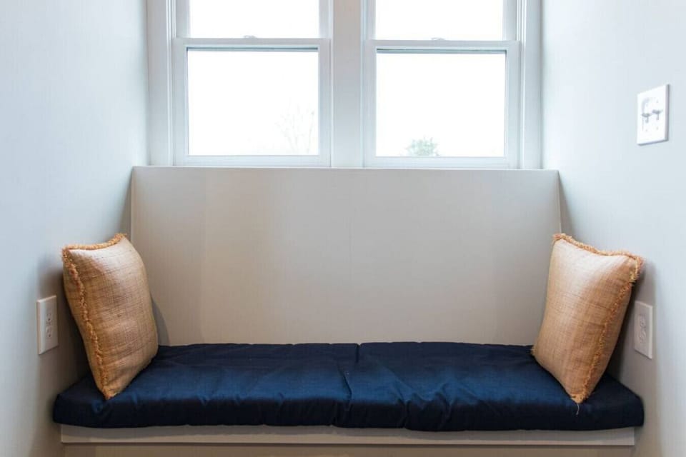 Lots of natural life in the reading corner.