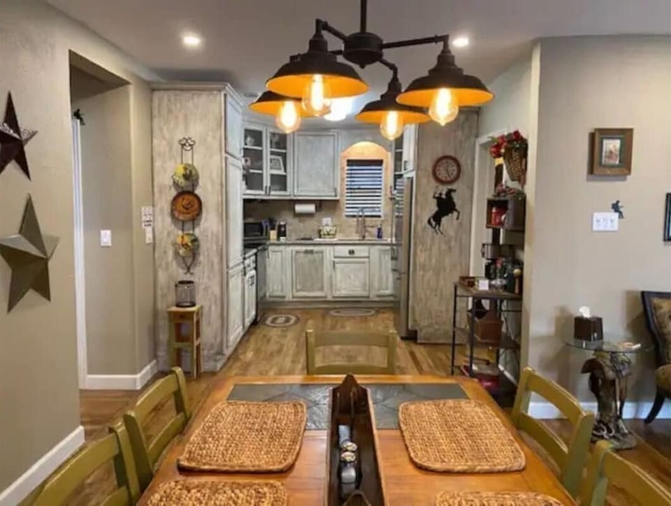 Original kitchen cabinets with granite countertop