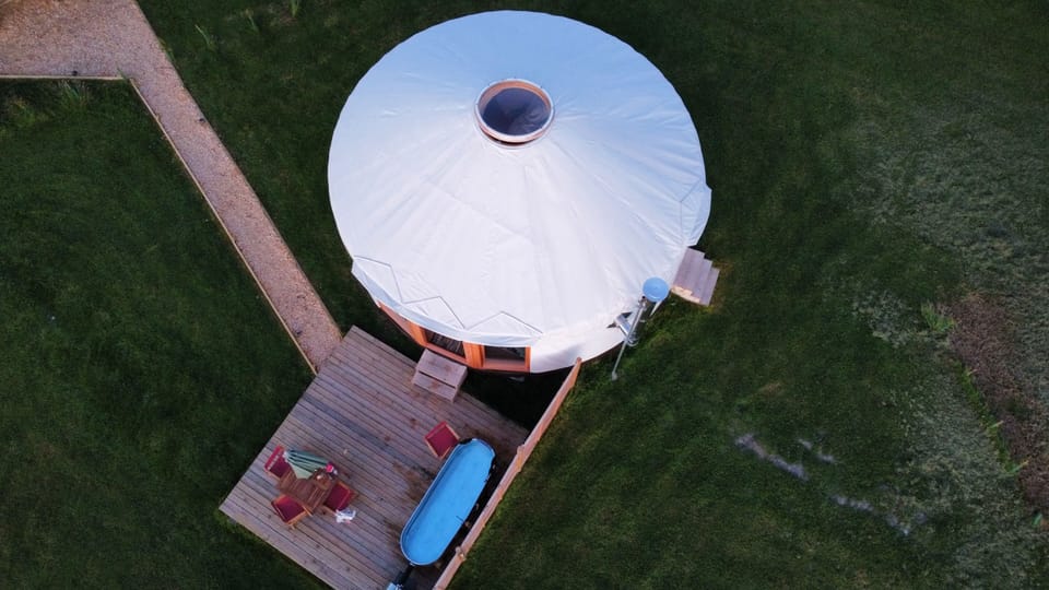 from above