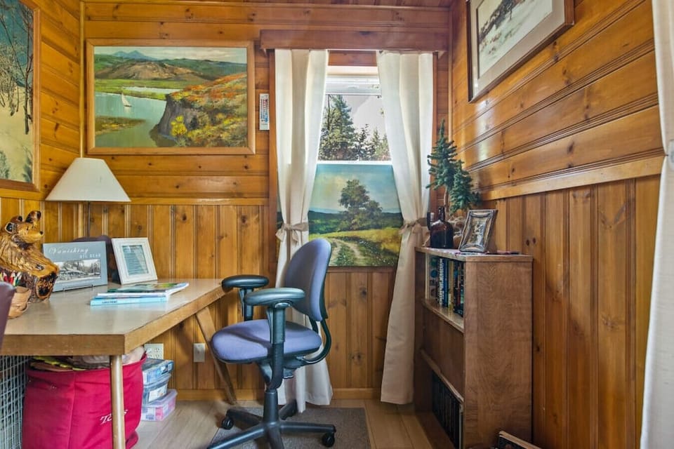 Guests have used `The Nook`  as a telecommuting workstation; teens have used it for gaming platforms; children have used it for coloring, crafting, and drawing.
