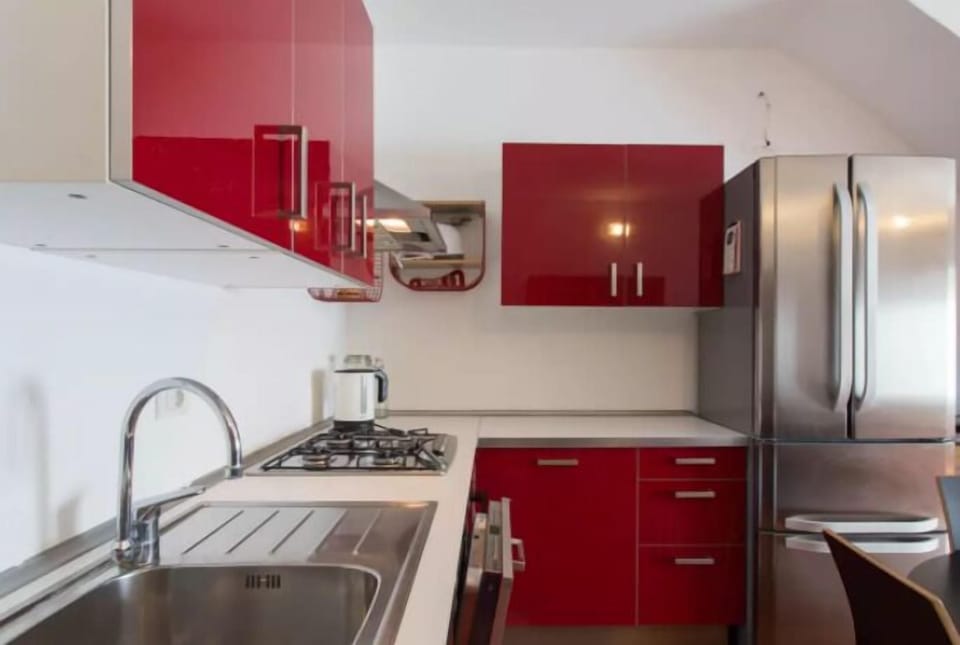 Classic Apartment | Private kitchen | Full-size fridge, microwave, oven, dishwasher