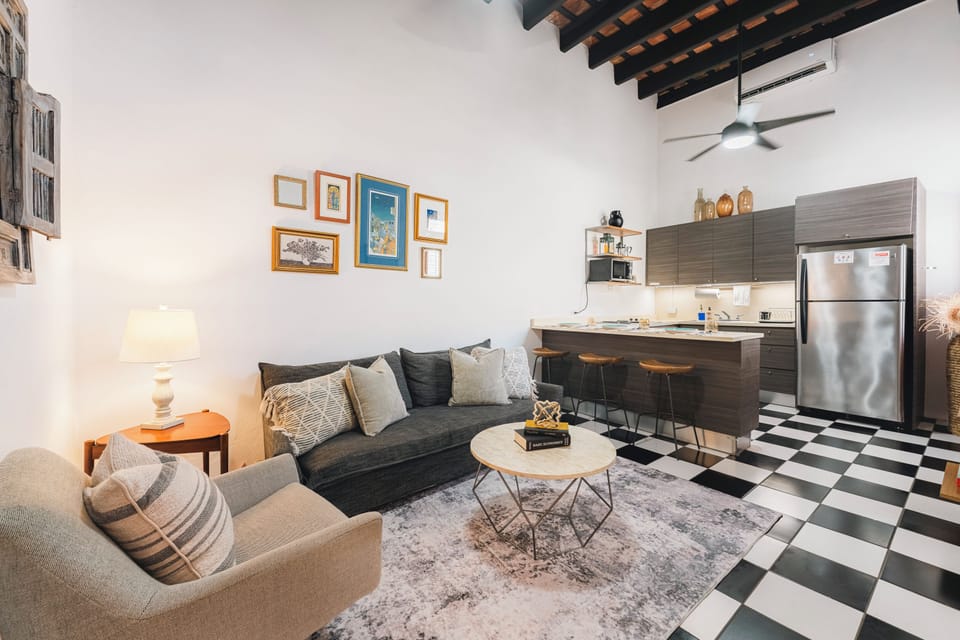 Open Living Space · Gather, relax & enjoy the airy, shared loft layout.