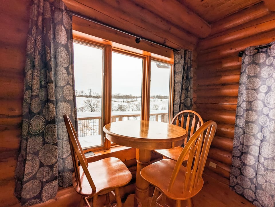 Breakfast nook off of kitchen