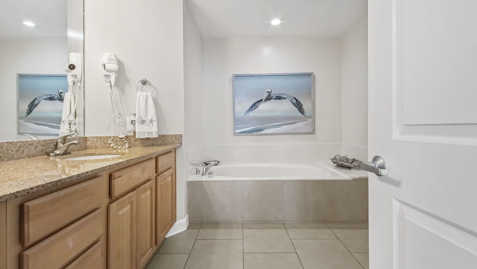 Master bathroom.