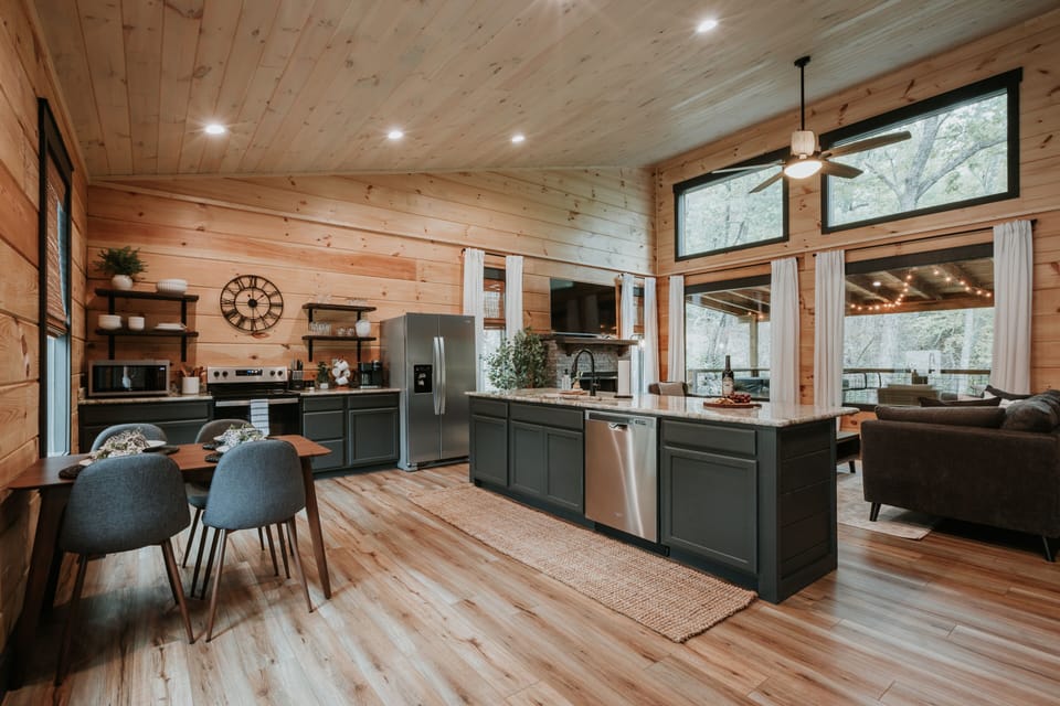As soon as you walk into our cabin you can't help but feel relaxed.