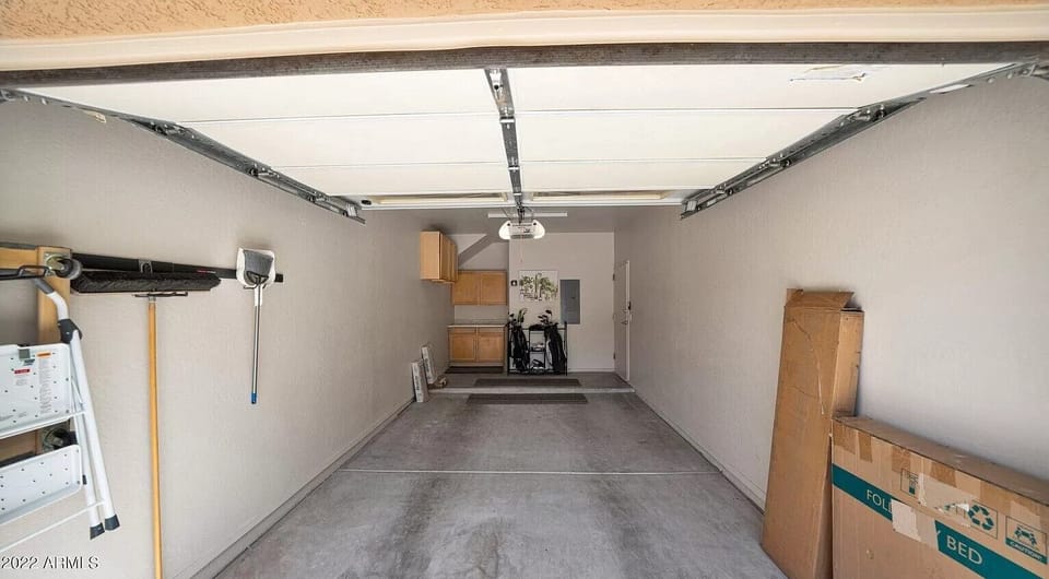 One car garage with access into the condo. 